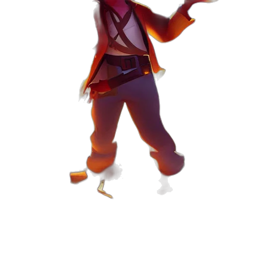 jacket, staff, mask, creature transparent PNG cut-out