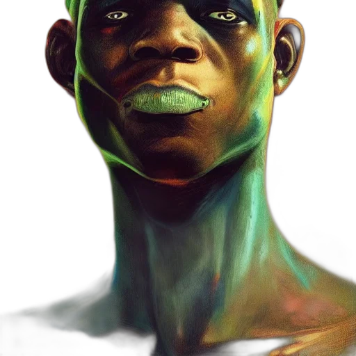 face, mask, creature, robot transparent PNG cut-out