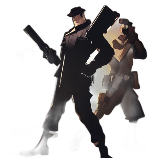 staff, weapon, hat, robot transparent PNG cut-out