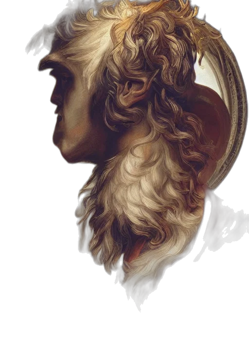 hair, mask, face, crown, fantasy art, photorealistic, concept art, watercolor transparent PNG cut-out