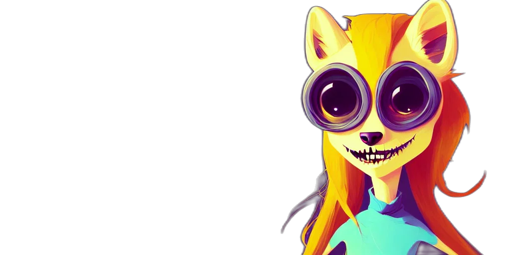 mask, concept art, 3d render, comic book art transparent PNG cut-out