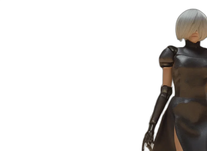 robot, weapon, 3d render, concept art, cyberpunk, fantasy art, dark, monochrome transparent PNG cut-out