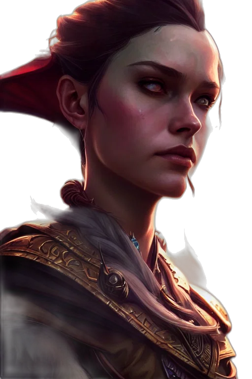 face, staff, crown, dragon, fantasy art, concept art, photorealistic, comic book art transparent PNG cut-out