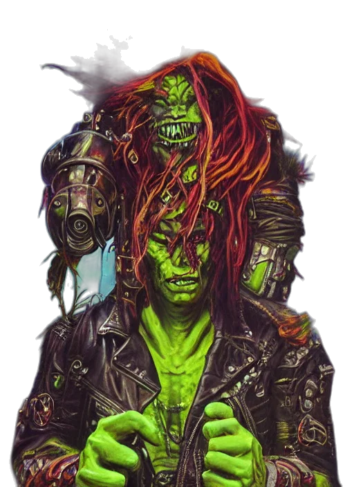 creature, mask, face, jacket transparent PNG cut-out
