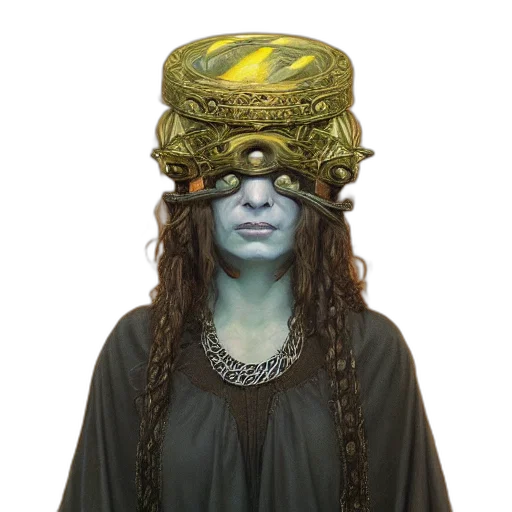 mask, hat, crown, jewelry, fantasy art, concept art, 3d render, photorealistic transparent PNG cut-out