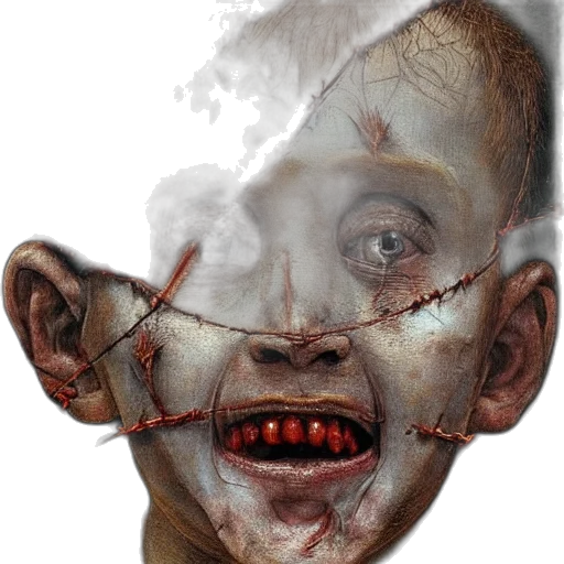 mask, face, creature, staff, photorealistic, concept art, 3d render, fantasy art transparent PNG cut-out