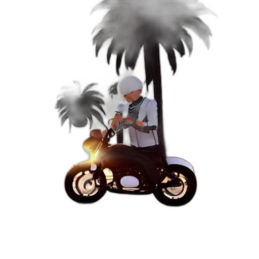 car, concept art, 3d render, pixel art transparent PNG cut-out
