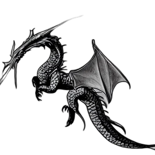 dragon, staff, creature, animal, fantasy art, concept art, pixel art, 3d render transparent PNG cut-out