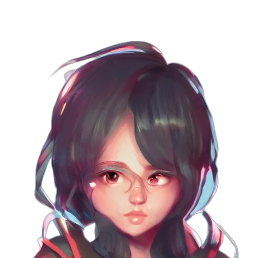 face, mask, hair, robot transparent PNG cut-out