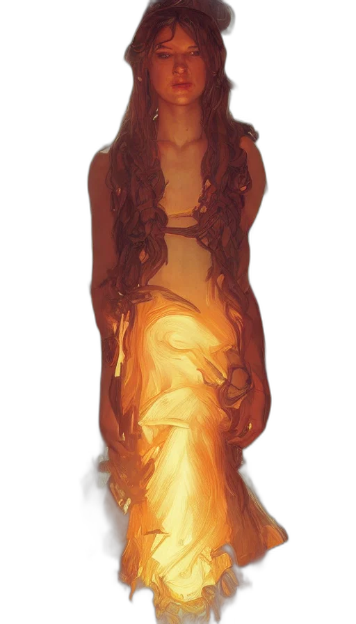dress, mask, hair, face transparent PNG cut-out