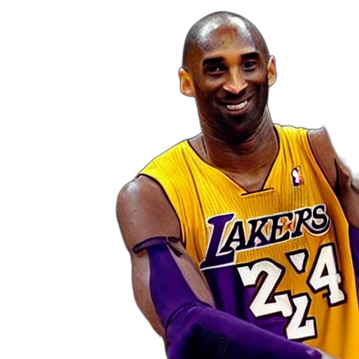 photorealistic, kobe, bryant, giving transparent PNG cut-out