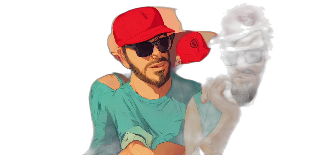hat, face, jacket, concept art transparent PNG cut-out