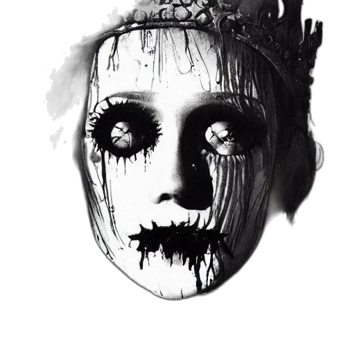 mask, face, crown, creature, concept art, photorealistic, comic book art, fantasy art transparent PNG cut-out