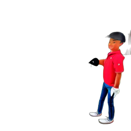 staff, hat, umbrella, robot, 3d render, concept art, cartoon, pixel art transparent PNG cut-out