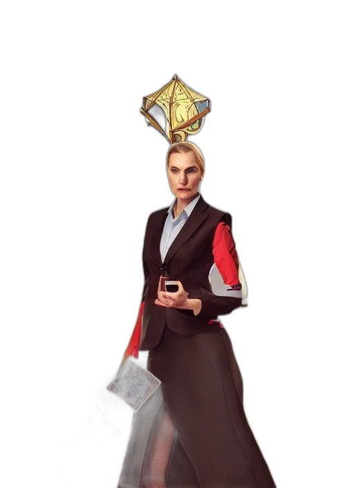 staff, crown, umbrella, jacket transparent PNG cut-out