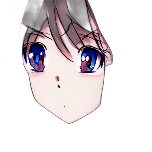 face, mask, creature, robot, anime, pixel art, 3d render, cartoon transparent PNG cut-out