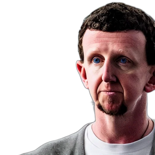 mark, zukerberg, looking, depressed transparent PNG cut-out
