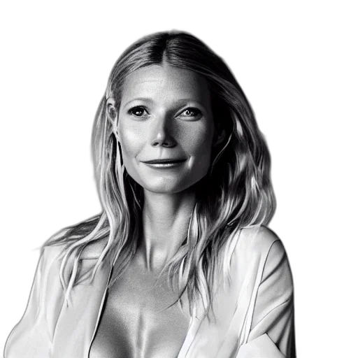 face, dress, photorealistic, cartoon, photoshoot, gwyneth, paltrow, plus transparent PNG cut-out