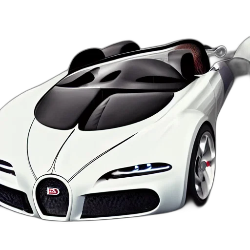 car, 3d render, photorealistic, concept art, cartoon, bugatti, type, atlantic transparent PNG cut-out
