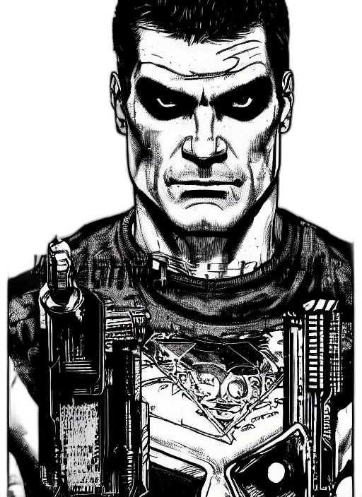 comic book art, cyberpunk, concept art, cartoon transparent PNG cut-out