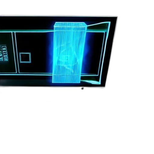 furniture, robot, building, weapon, 3d render, vaporwave, cyberpunk, concept art transparent PNG cut-out