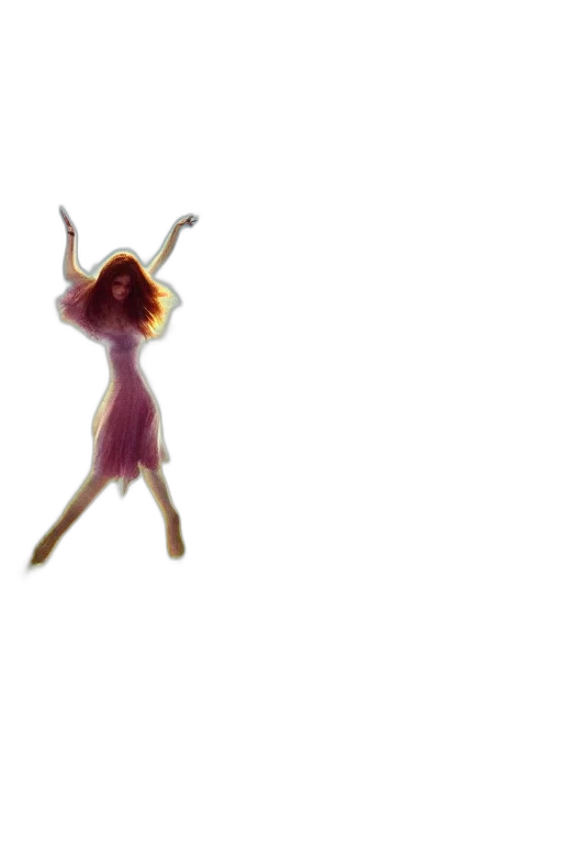 hair, dress, creature, staff, concept art, pixel art, 3d render, watercolor transparent PNG cut-out