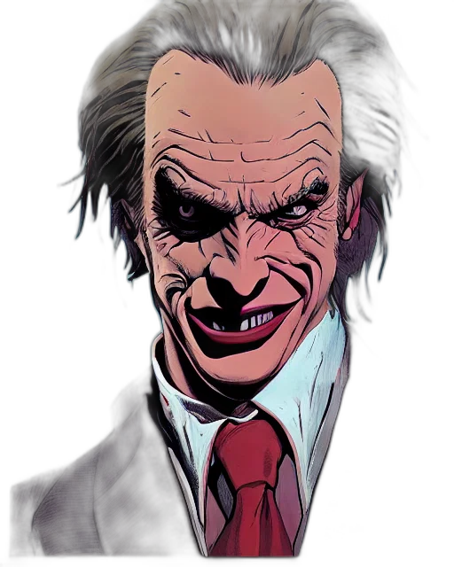 face, comic book art, concept art, cartoon transparent PNG cut-out