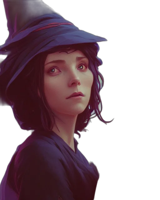 hat, face, crown, dress, fantasy art, concept art, photorealistic, oil painting transparent PNG cut-out