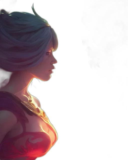 fantasy art, comic book art, concept art, anime, fire, colorful, red, pastel transparent PNG cut-out