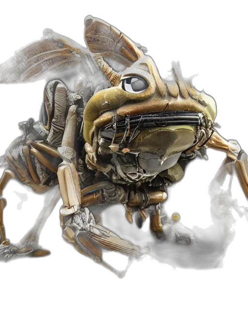 creature, robot, animal, mask, concept art, 3d render, fantasy art, photorealistic transparent PNG cut-out