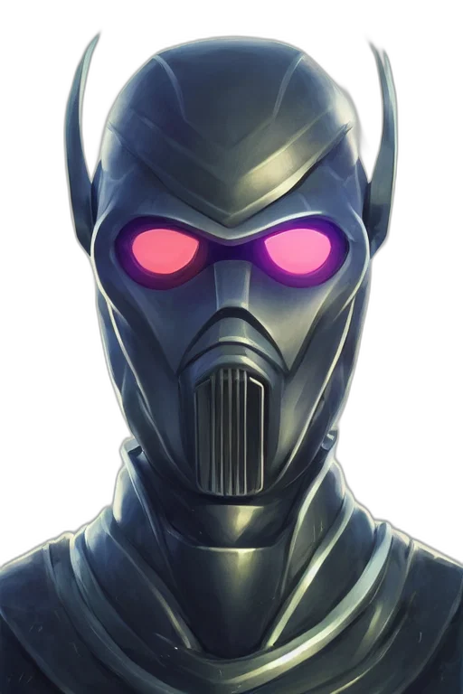 robot, mask, face, cyberpunk transparent PNG cut-out
