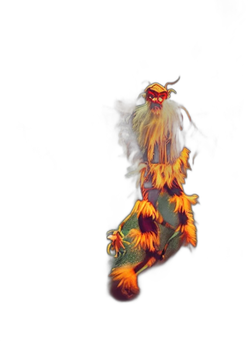 dragon, staff, animal, creature transparent PNG cut-out