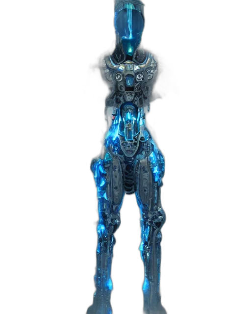 robot, staff, sword, weapon transparent PNG cut-out