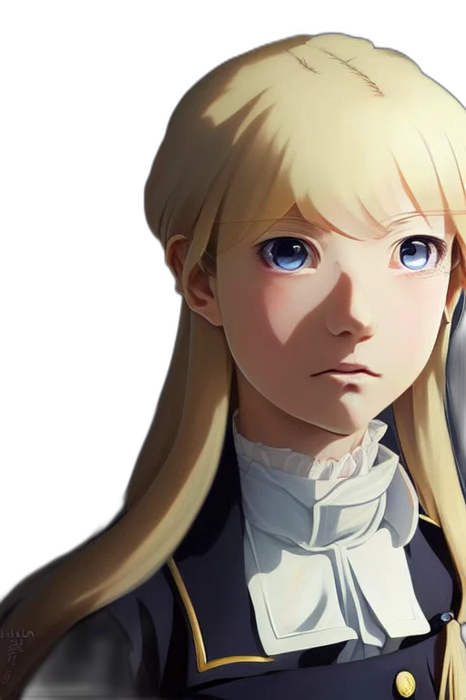face, staff, anime, concept art transparent PNG cut-out