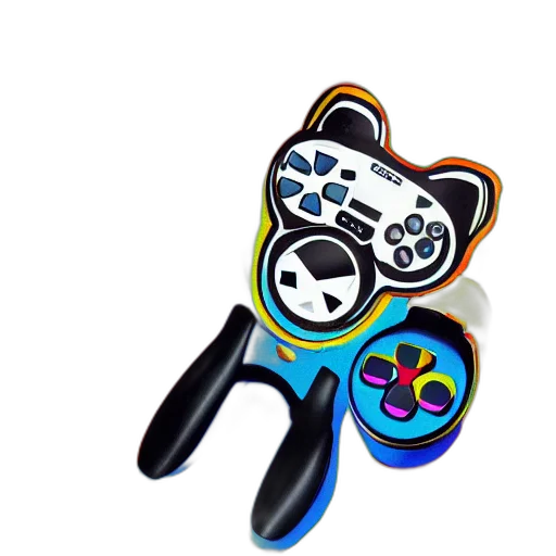 jewelry, weapon, 3d render, concept art, colorful, playstation, graphic, cat transparent PNG cut-out
