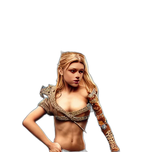 sword, staff, weapon, fantasy art transparent PNG cut-out