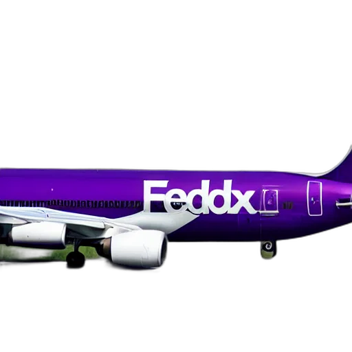 3d render, concept art, vaporwave, fedex, memphis, airplane, group transparent PNG cut-out