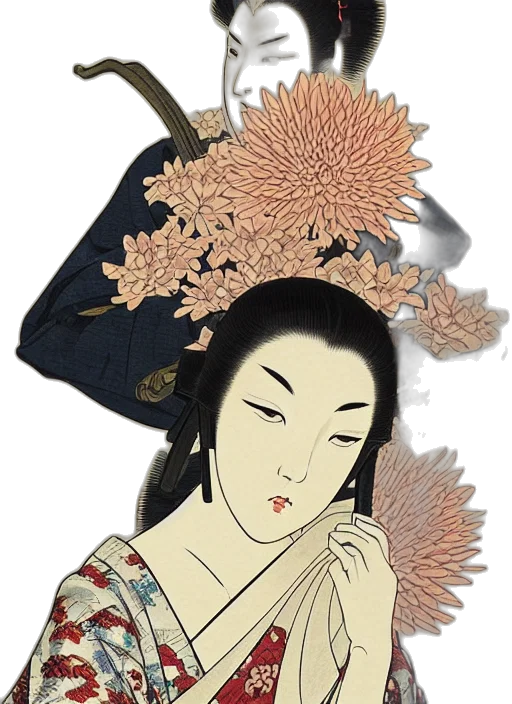 flower, mask, face, jewelry transparent PNG cut-out