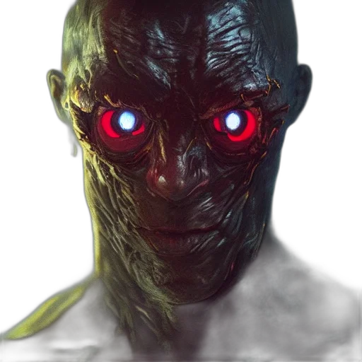 robot, face, mask, creature, concept art, cyberpunk, 3d render, photorealistic transparent PNG cut-out