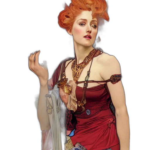 dress, jewelry, fantasy art, concept art transparent PNG cut-out