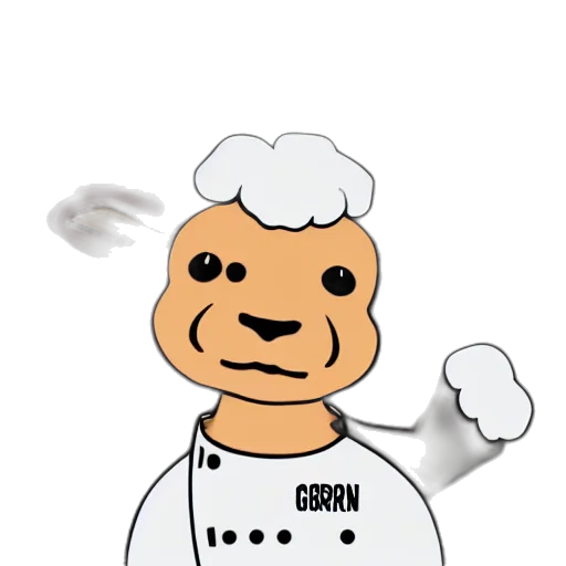 staff, food, robot, face, cartoon, pixel art, concept art, photorealistic transparent PNG cut-out