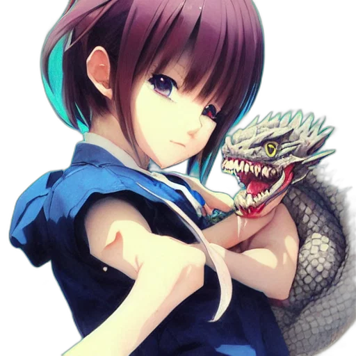 dragon, creature, weapon, staff transparent PNG cut-out