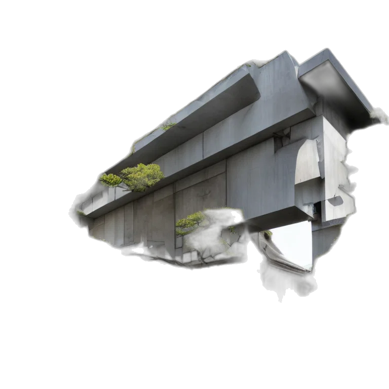 building, 3d render, concept art, photorealistic transparent PNG cut-out