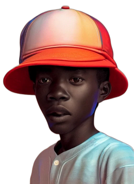 hat, face, animal, mask, photorealistic, concept art, 3d render, fantasy art transparent PNG cut-out