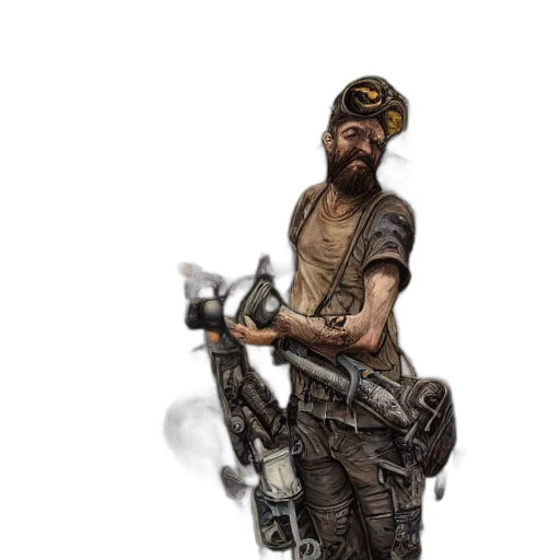 weapon, staff, robot, concept art transparent PNG cut-out