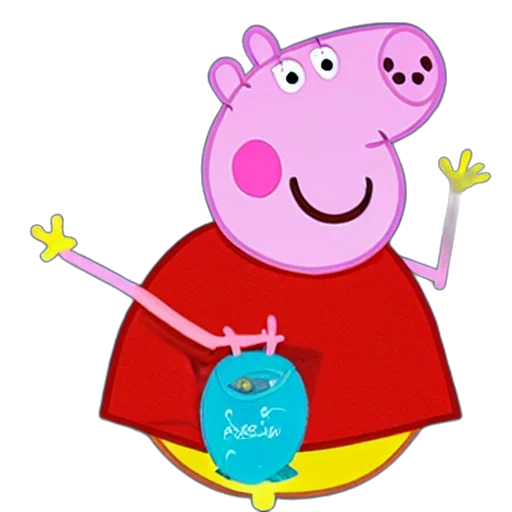 animal, dress, concept art, 3d render, cartoon, peppa, pig, bath transparent PNG cut-out