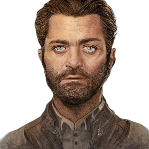 face, staff, mask, jacket, concept art, photorealistic, fantasy art, comic book art transparent PNG cut-out