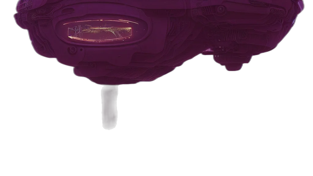 car, crown, umbrella, shoes, 3d render, concept art, alien, landscape transparent PNG cut-out