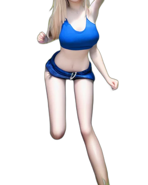 dress, staff, 3d render, concept art transparent PNG cut-out