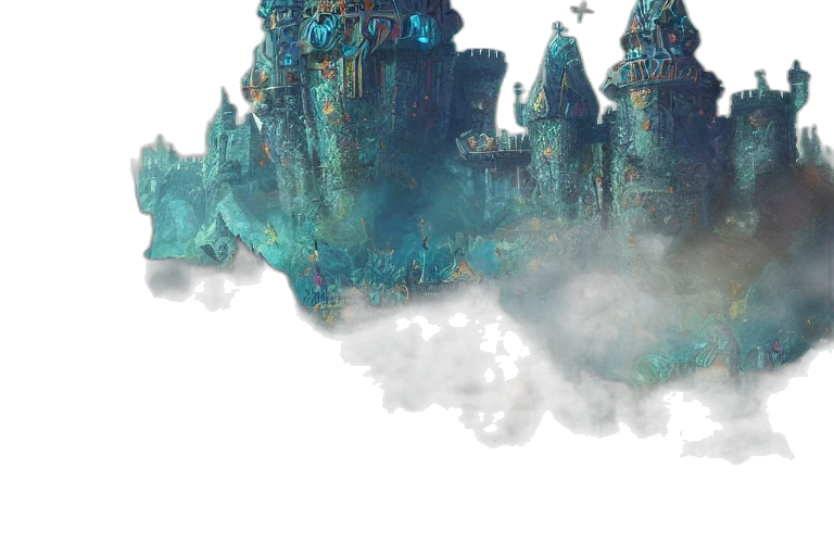 sword, dragon, crown, concept art, fantasy art, 3d render, watercolor, fog transparent PNG cut-out